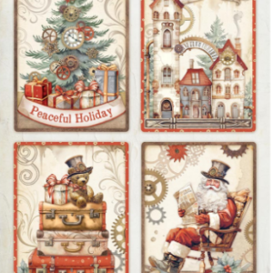 Papier de riz emballé A4 cartes de Noël