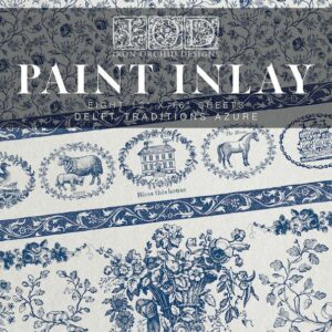 paint inlay, motif incrusté,