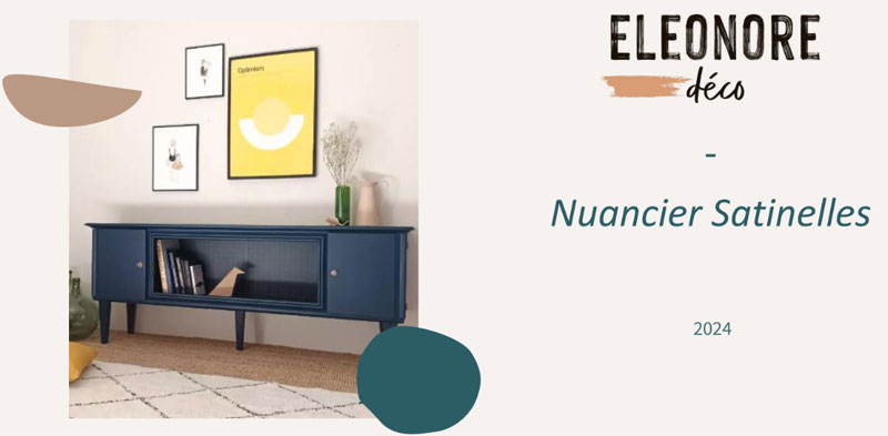 nuancier Satinelles peinture Eléonore déco