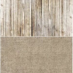 Papier A3 plancher bois et toile de jute  ITD Collection