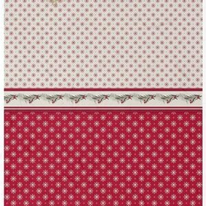 Papier de riz A3 rouge et blanc flocon de neige ITD Collection