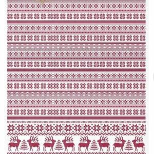 papier de riz jacquard noel