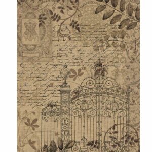 Papier de riz emballé A4 - Old Lace portail